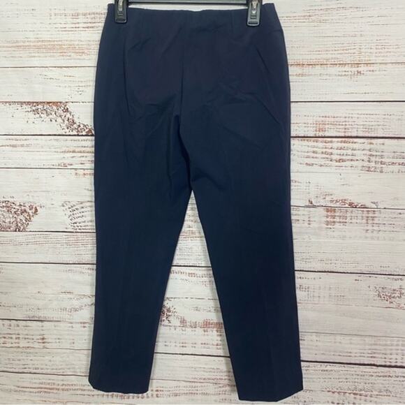 Lafayette 148 New York navy pull on Size‎ 0 cropped dress career pants - Picture 4 of 7